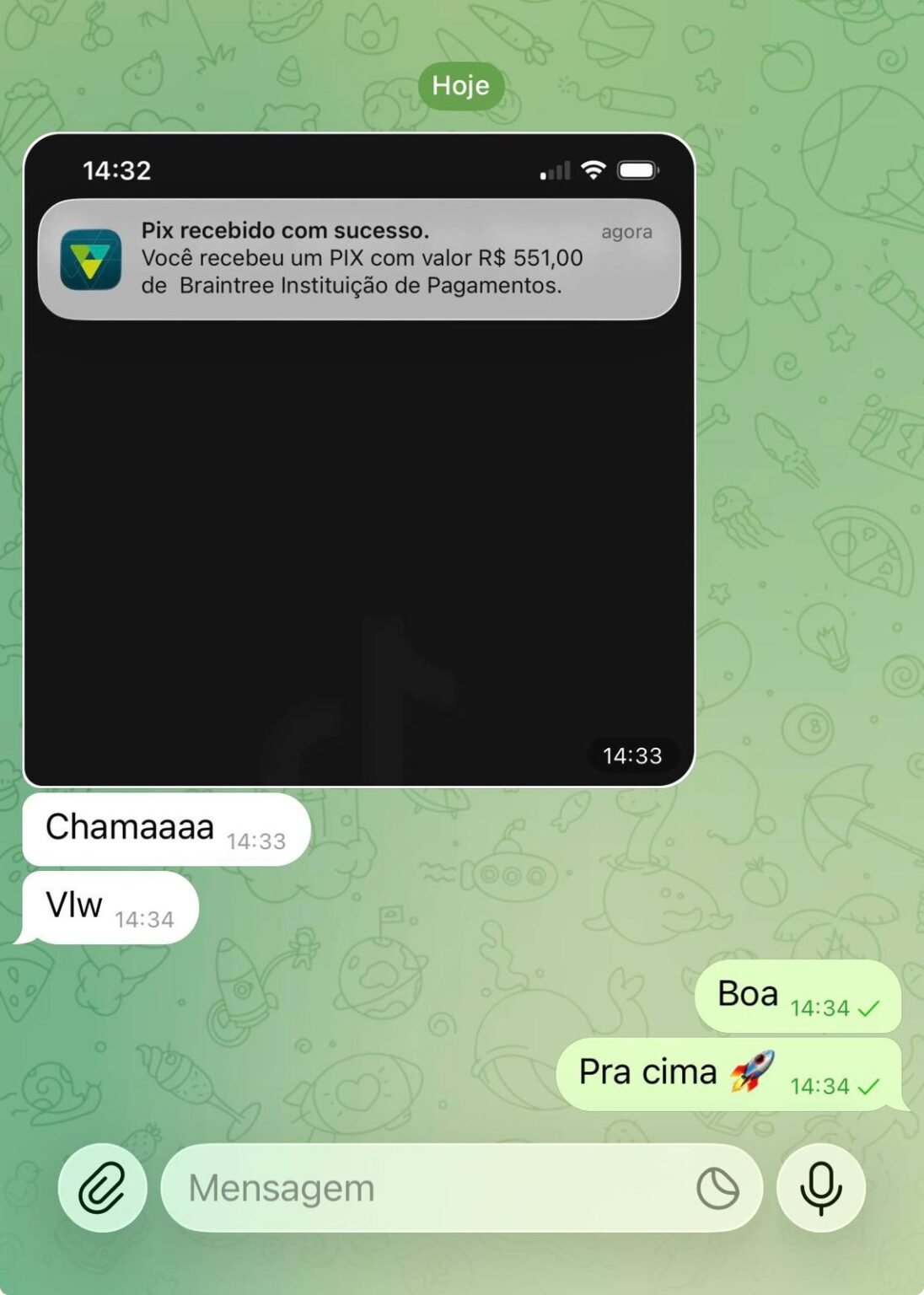 Comprovante de participante