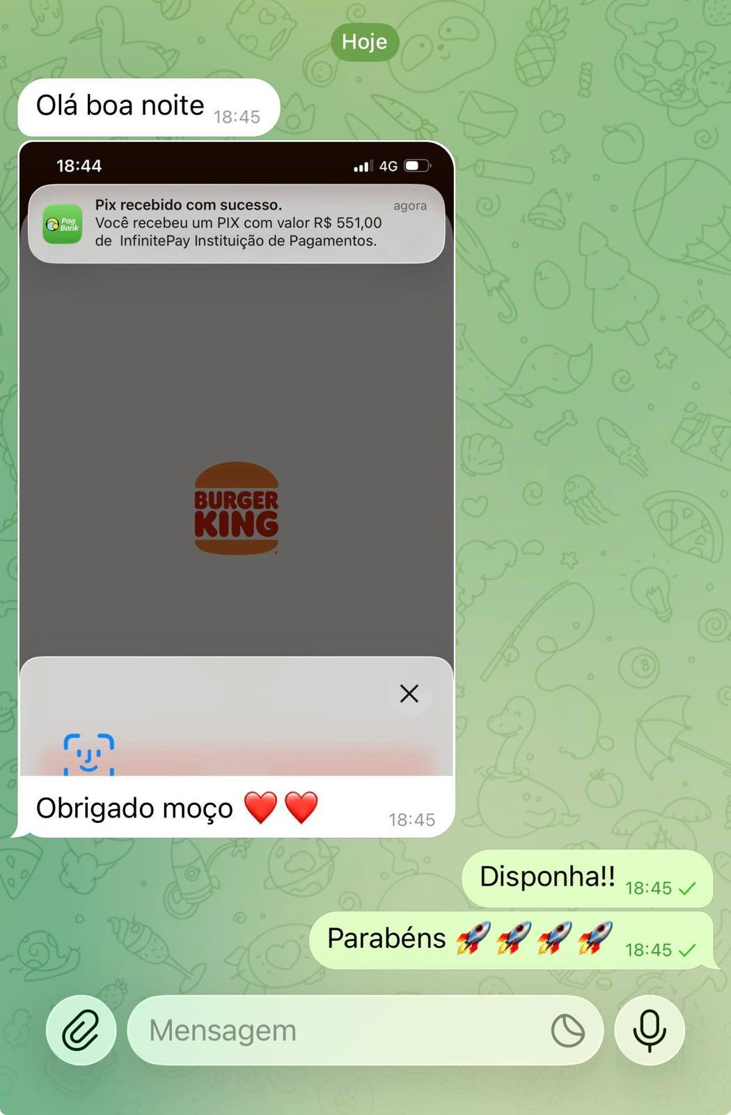 Comprovante de participante